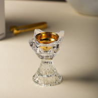 Encensoir en Verre avec Couvercle Doré En Tunisie