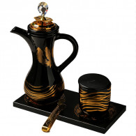 Encensoir en Céramique Noir & Doré en Tunisie