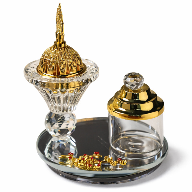 Encensoir en Verre avec Dorure en Tunisie