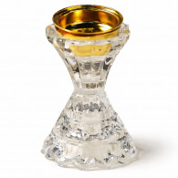 Encensoir en Verre à Forme Sablier avec Couvercle Doré en Tunisie