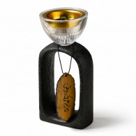 Encensoir Moderne en Céramique Noir avec Bol en Verre en Tunisie