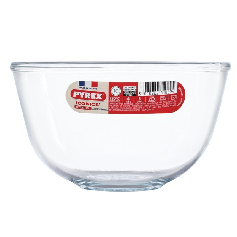 Jatte Pyrex Iconics 1.1L Transparent  EN Tunisie