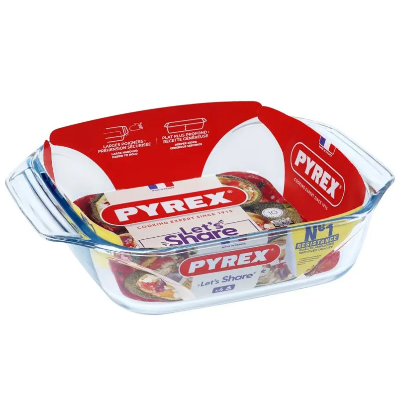 Plat à Four Pyrex Irrésistible Let's Share 29 x 23 Cm En Tunisie