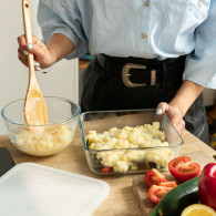 Plat À Four Pyrex Cook & Freeze Avec Couvercle Carré 20 x 20 Cm en Tunisie