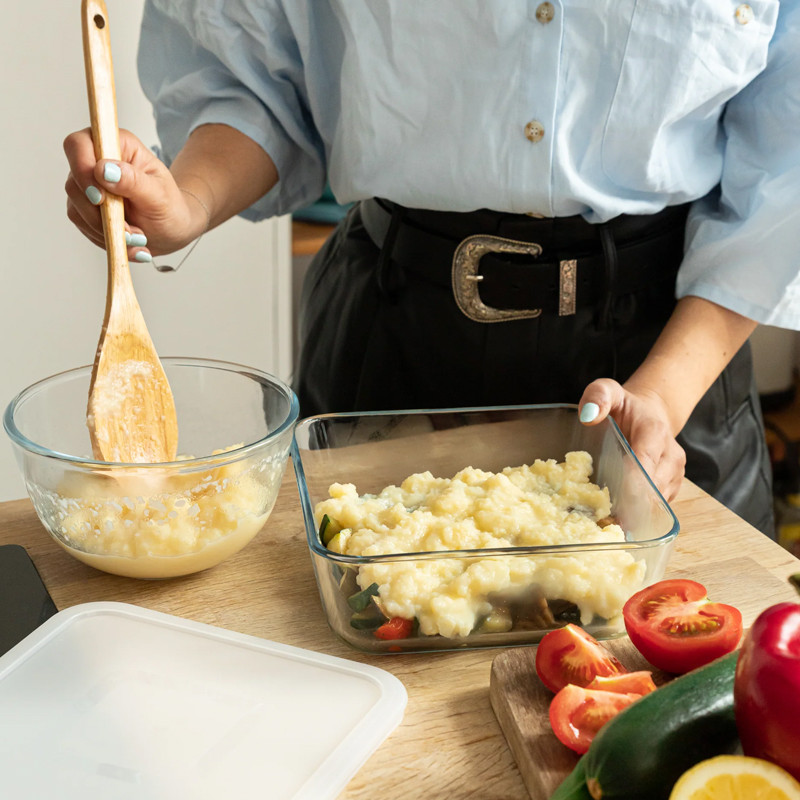 Plat À Four Pyrex Cook & Freeze Avec Couvercle Carré 20 x 20 Cm en Tunisie