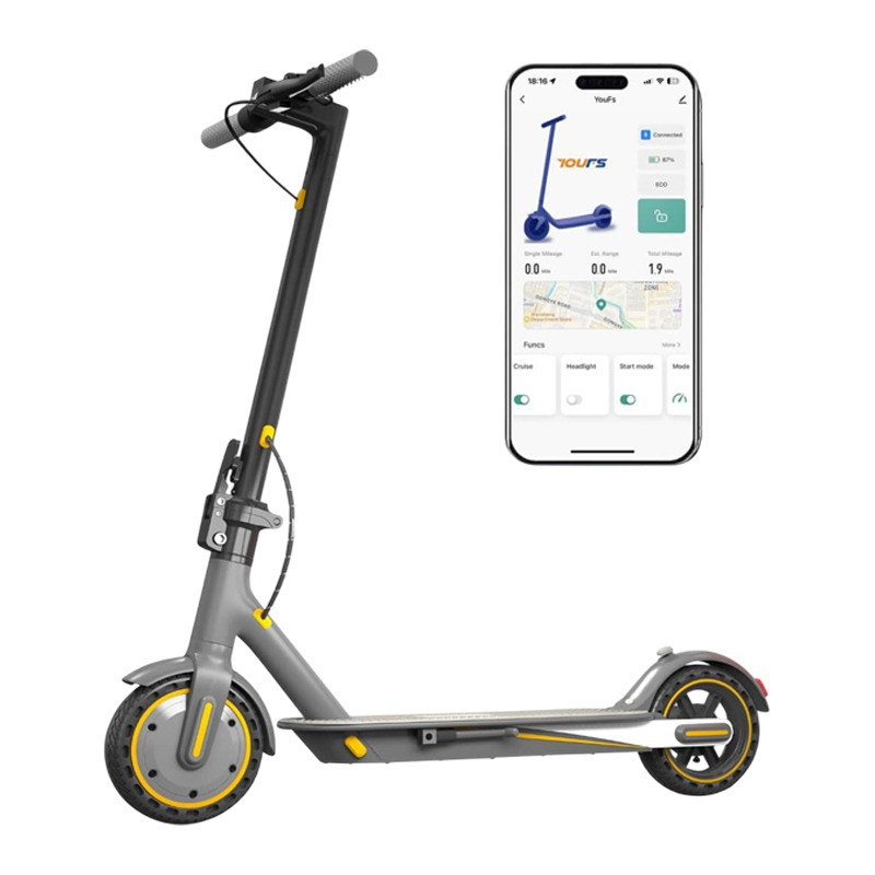 Trottinette Électrique Sparkway D8 Pro Noir & Jaune en Tunisie