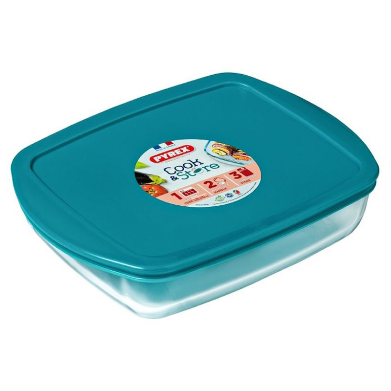 Plat À Four Pyrex Cook & Store Avec Couvercle Rectangulaire 28 x 20 Cm en Tunisie