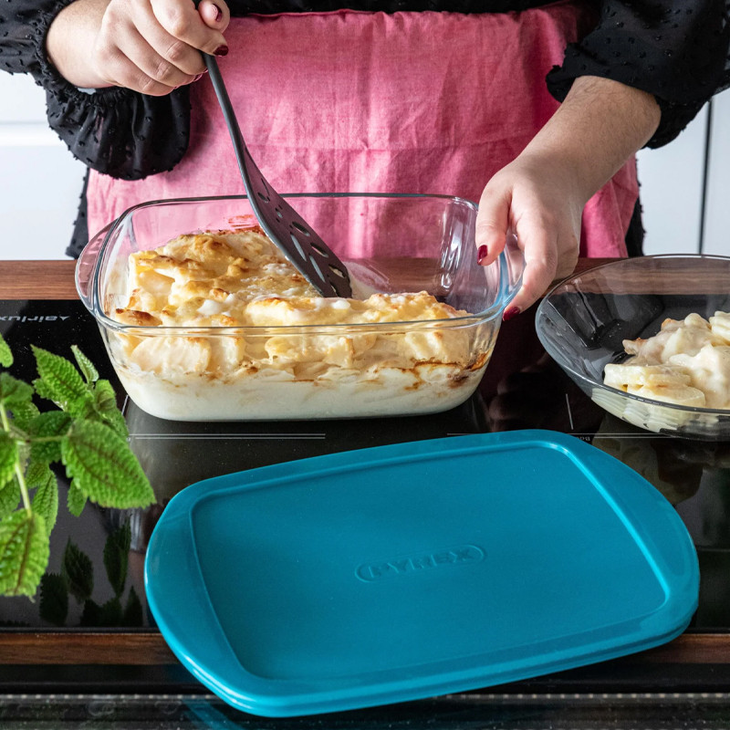 Plat À Four Pyrex Cook & Store Avec Couvercle Rectangulaire 28 x 20 Cm en Tunisie