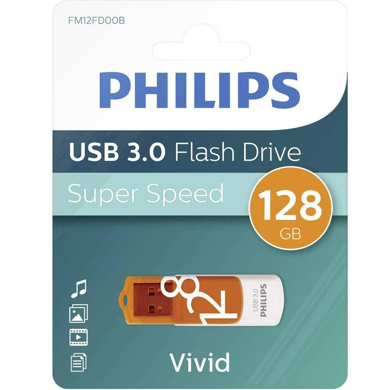 Clé USB Philips Snow 128Go USB 3.0 Blanc en Tunisie