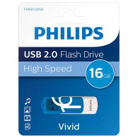 Clé USB Philips Vivid 16Go USB 2.0 Blanc