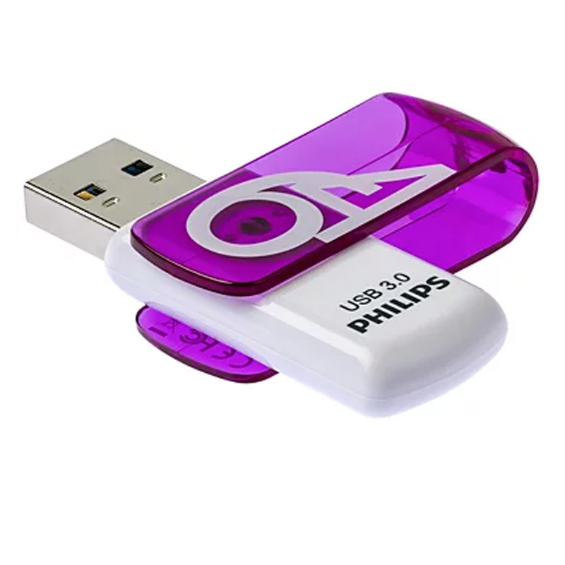 Clé USB Philips Vivid 64Go USB 3.0 Violet en Tunisie