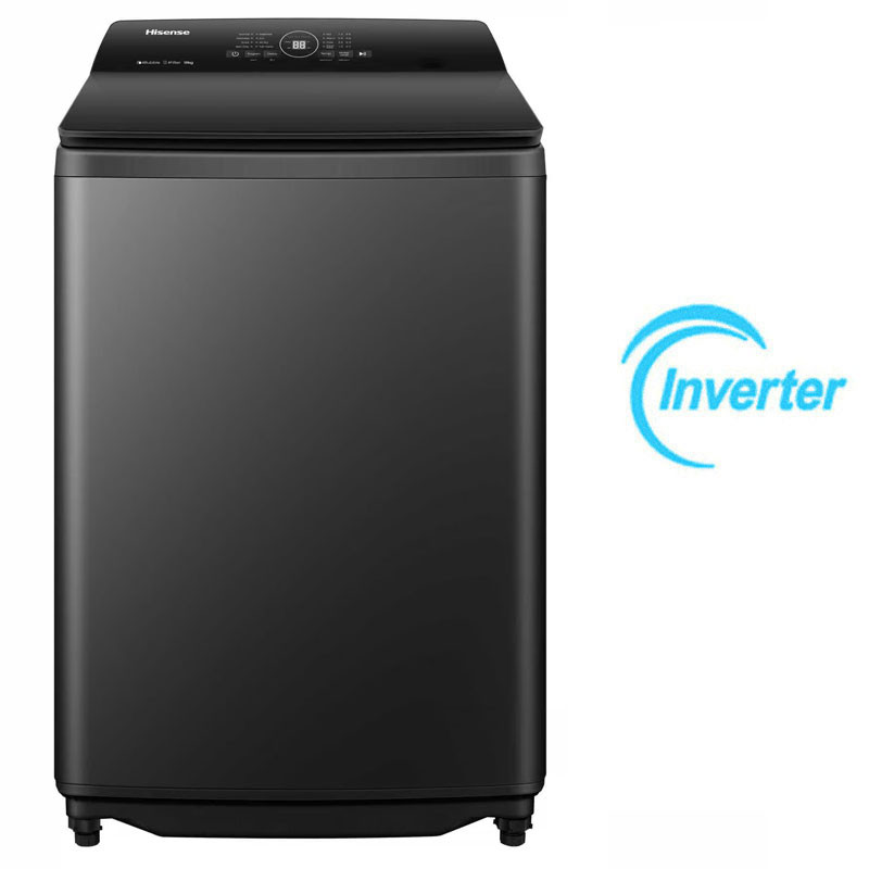 Machine à Laver Top Hisense Inverter WT3I1823UB 18Kg Silver en Tunisie