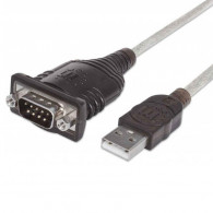 Convertisseur USB  Série DB9 Manhattan Noir