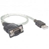 Convertisseur USB  Série DB9 Manhattan Noir