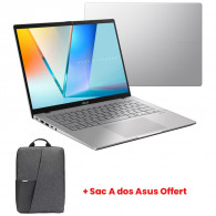 Pc Portable Asus Vivobook S14 S3407QA Snapdragon X 16Go 512Go SSD Windows 11 en Tunisie