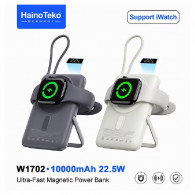 Power Bank Haino Teko W1702 Ultra‑Fast Magnetic 10000 mAh Silver en Tunisie