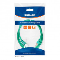 Cable Réseau Intellinet 350600 CAT6a S/FTP 1M Vert En Tunisie