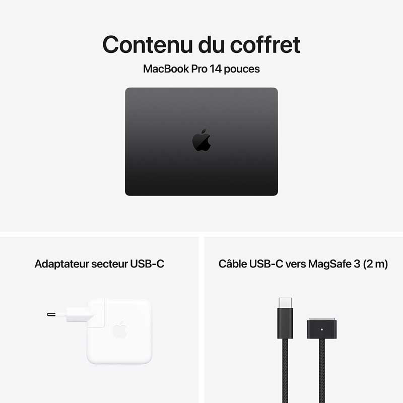 Apple MacBook Pro M4 Pro 14" 24Go 1To SSD Noir en Tunisie