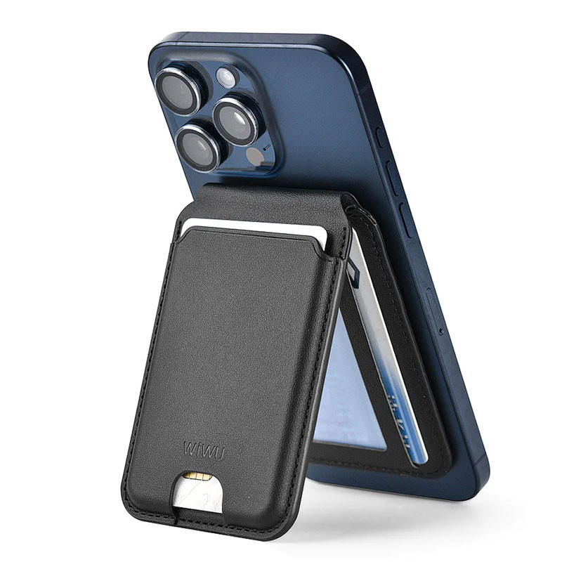 Portefeuille Magnétique Wiwu Avec Support Noir en Tunisie