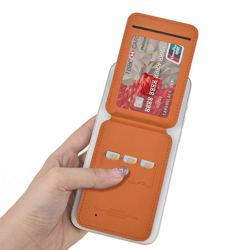 Portefeuille Magnétique Wiwu Avec Support Marron en Tunisie