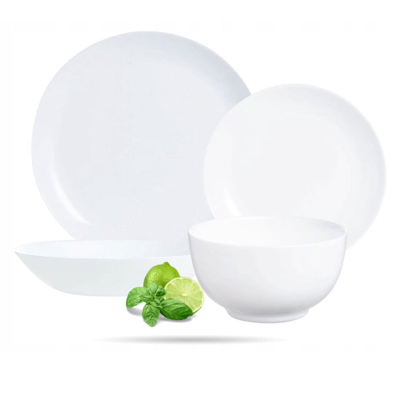 Service à Table Luminarc Diwali  Q7501 16 Pièces Blanc en Tunisie