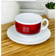 Coffret De 6 Tasses à Café Luminarc Rubis V7681 9CL Rouge en Tunisie