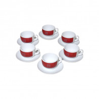 Coffret De 6 Tasses à Café Luminarc Rubis V7682 22CL Rouge en Tunisie