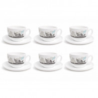 Coffret De 6 Tasses à Café Luminarc Foliage V7683 9CL Blanc en Tunisie