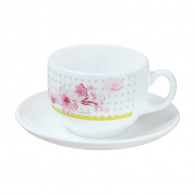 Coffret De 6 Tasses à Café Luminarc Garden V7686 9CL Blanc en Tunisie