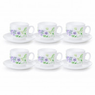 Coffret De 6 Tasses à Café Luminarc Mabelle V7685 9CL Blanc en Tunisie