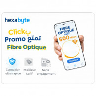 Offre Fibre Optique Hexabyte 500 Mbps 12 Mois en Tunisie
