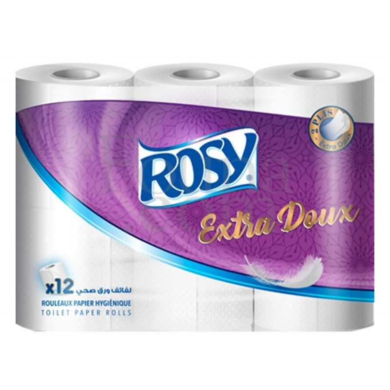 Papier Hygiénique  ROSY 12 Rouleaux  en Tunisie