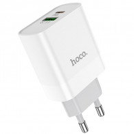 Chargeur Hoco C80A Rapido 20W Dual Type-C Blanc en Tunisie