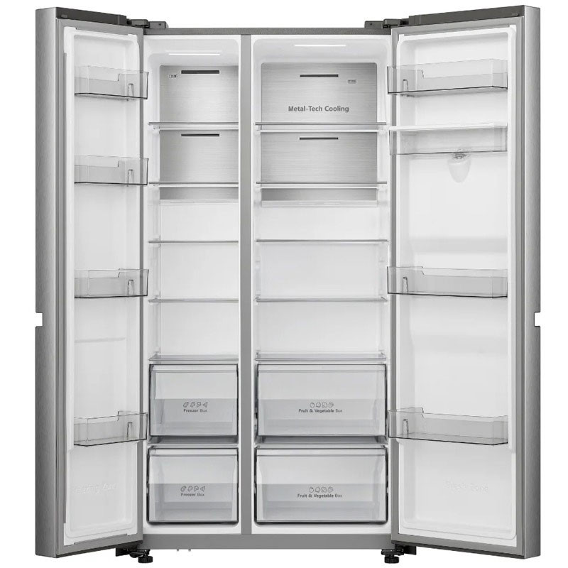 Réfrigérateur Side By Side Hisense Inverter RS5P668NMC 637L NoFrost Inox EN Tunisie