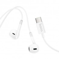 Écouteur Filaire Hoco M109 Type-C Blanc en Tunisie