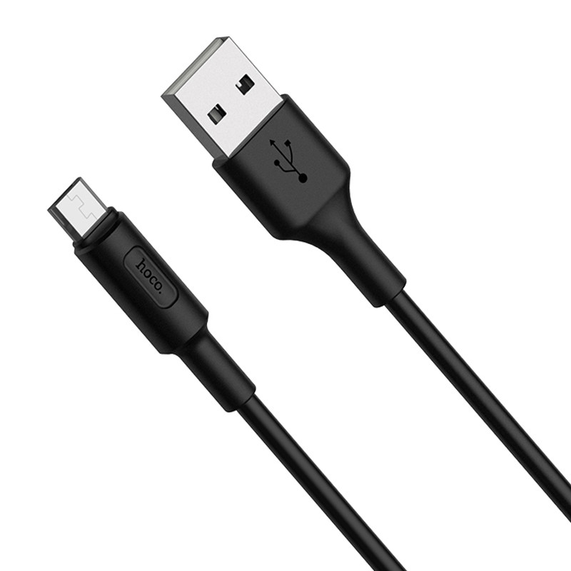 Câble Chargeur Hoco X25 Micro-USB 12W Noir En Tunisie
