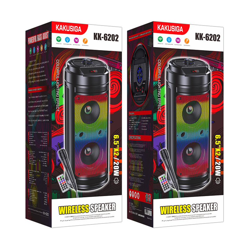 Haut Parleur Bluetooth KAKU KK-6202 Noir En Tunisie