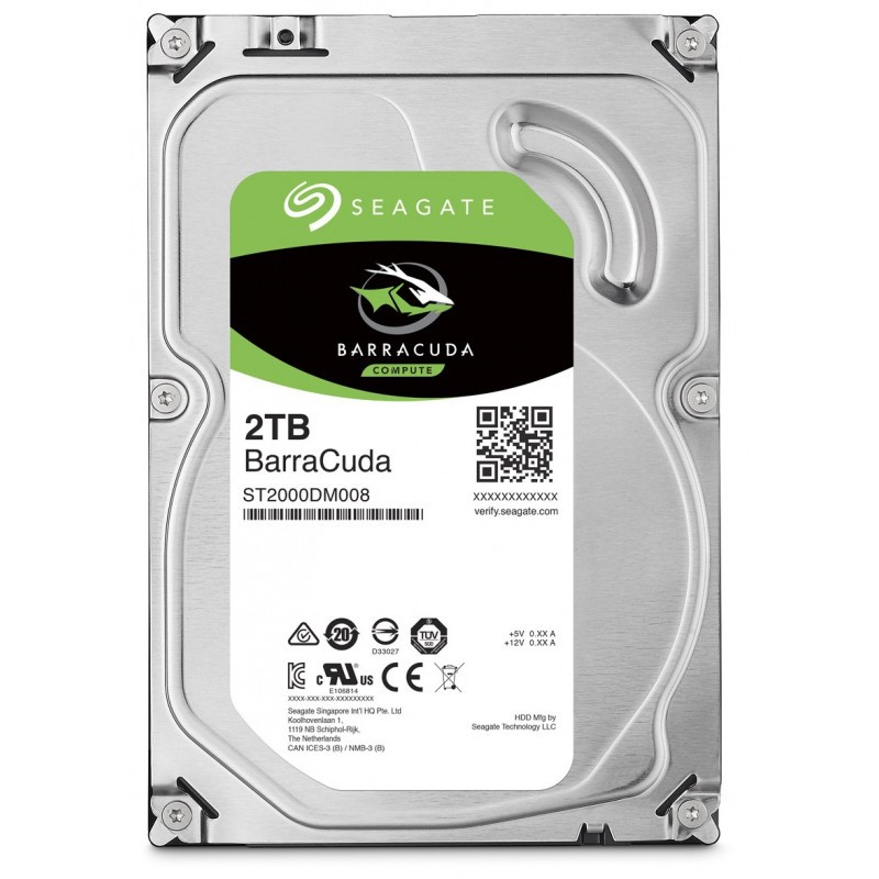Disque Dur Interne Seagate BarraCuda 2To 3.5" En Tunisie