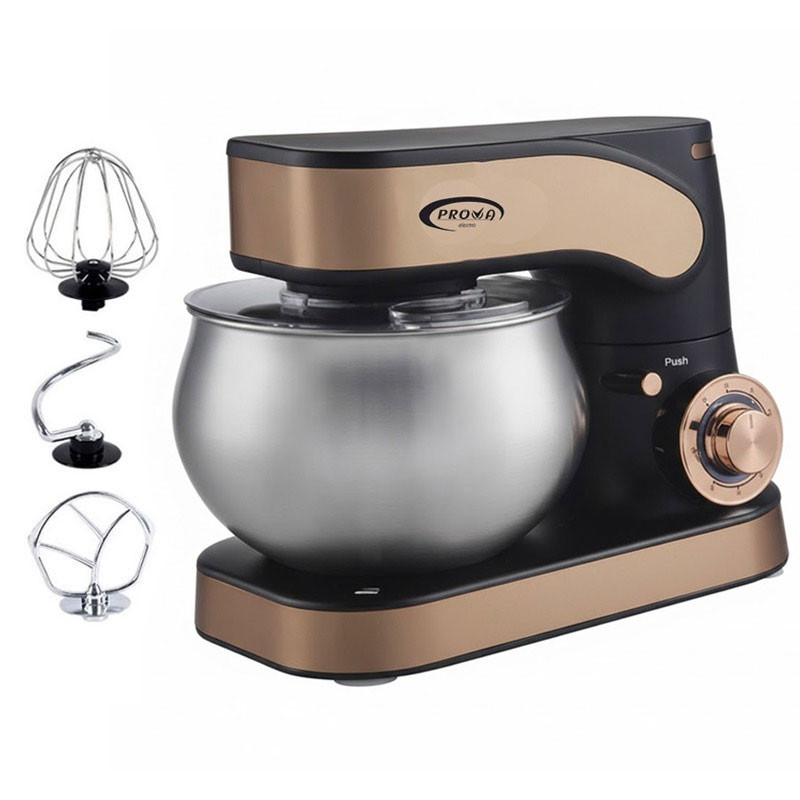 Robot Pétrin Prova PE-3004 1300W Noir & Gold en Tunisie