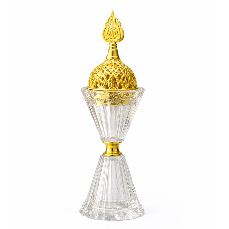 Encensoir Oriental En Verre & Doré en Tunisie