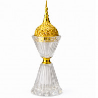 Encensoir Oriental En Verre & Doré en Tunisie