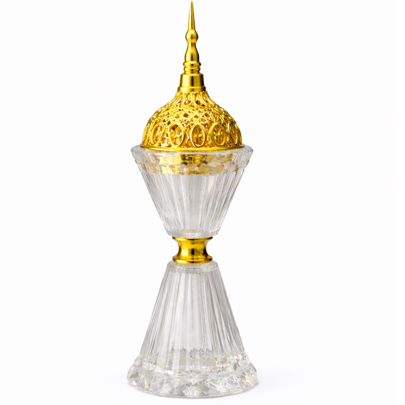 Encensoir Oriental En Verre & Doré en Tunisie