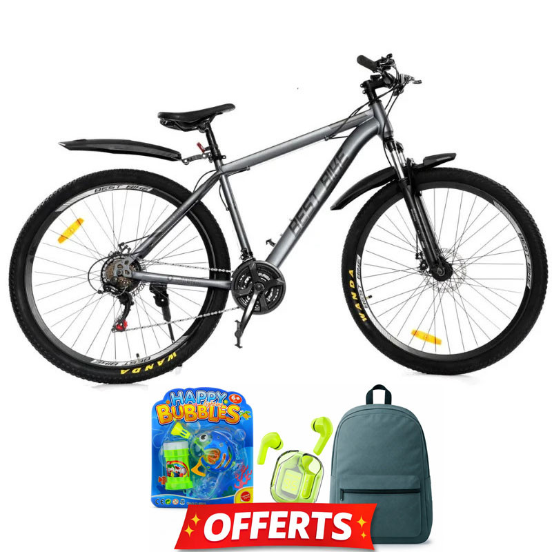 Bicyclette Enfant Best Bike S26 26" Gris Foncé En Tunisie