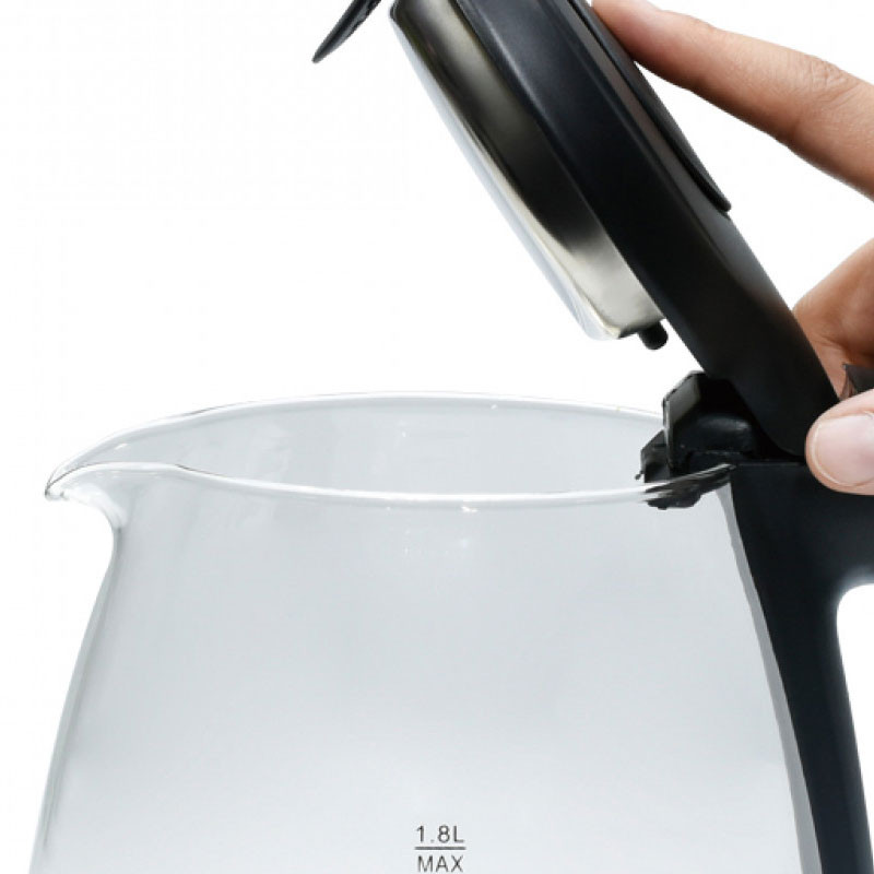 Bouilloire Électrique Lexical LEK-1407 1500W 1.8 Litres Noir en Tunisie