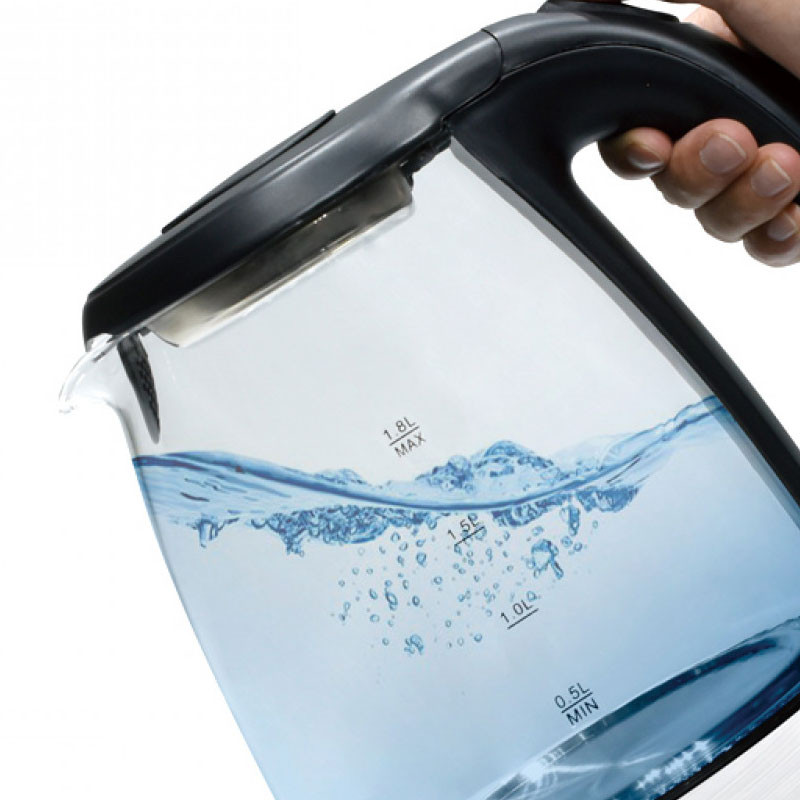 Bouilloire Électrique Lexical LEK-1407 1500W 1.8 Litres Noir en Tunisie