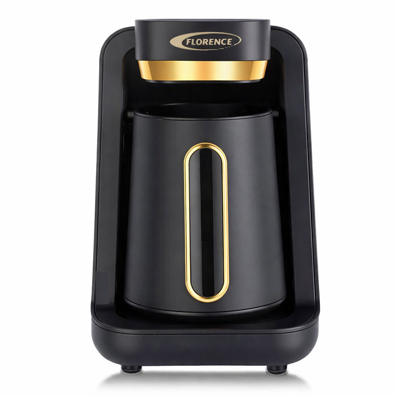 Machine à Café Turc Florence HK466 500W 0.22L Noir & Gold en Tunisie