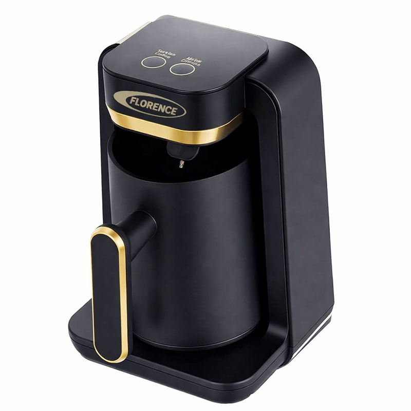Machine à Café Turc Florence HK466 500W 0.22L Noir & Gold en Tunisie