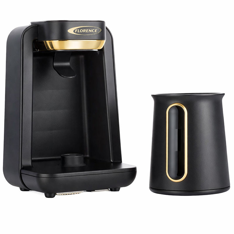 Machine à Café Turc Florence HK466 500W 0.22L Noir & Gold en Tunisie