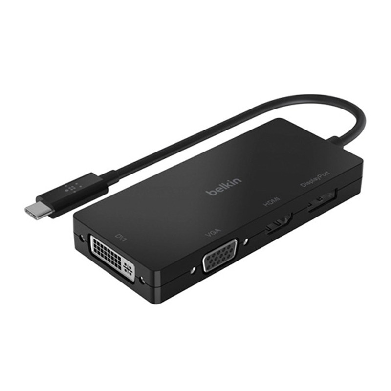 Adaptateur Belkin USB-C 4En1 Noir En Tunisie