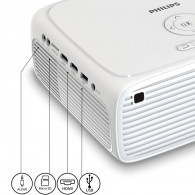 Vidéo Projecteur Philips NeoPix 200 Full HD LCD Blanc en Tunisie